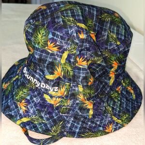 Sunny Dayz Plaid Tropical Kids Bucket Hat